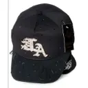 Gorra Bélica "LA" Logo Metálico negra