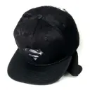 Gorra Superman Logo Metálico Plana negra