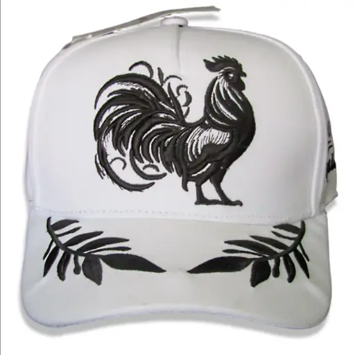 [G20] Gorra Belica Gallo blanca