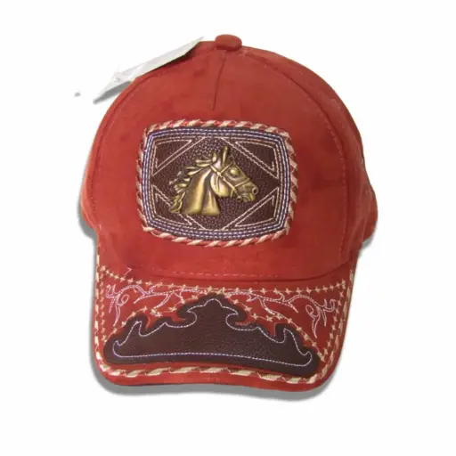 [G32] Gorra Belica caballo cafe