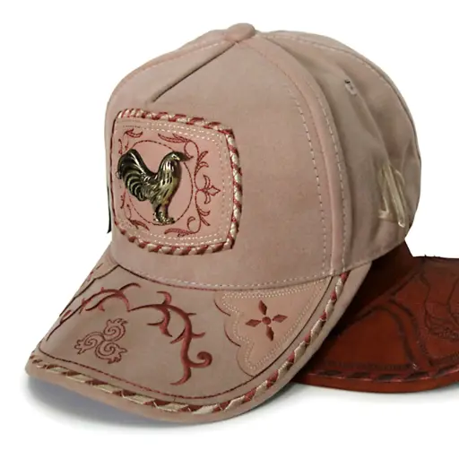 [G33] Gorra Gallo Plaqueta beige