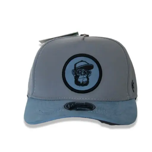 [G43] Gorra Human gamuzada gris