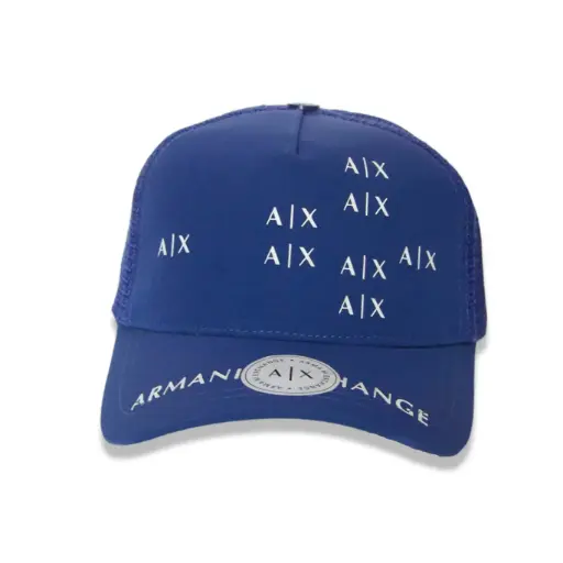 [G98] Gorra Armani Exchange enmallada azul