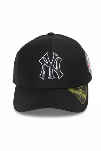 [G133] Gorra Beisbolera Enmallada NY negra