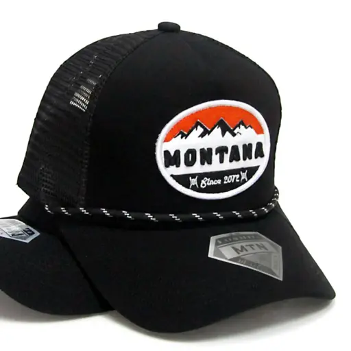 [G172] Gorra Trucker Montana negra