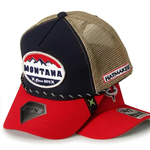 [G173] Gorra Trucker Montana azul
