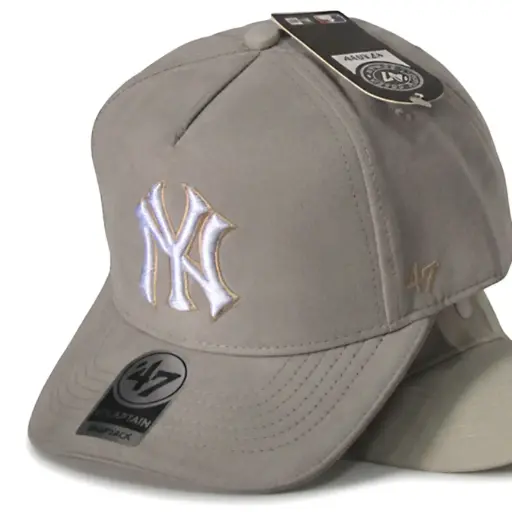 [G239] Gorra NY Antifluido Gamuzada gris