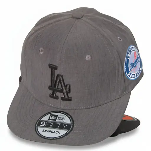 [G252] Gorra LA Plana Gris