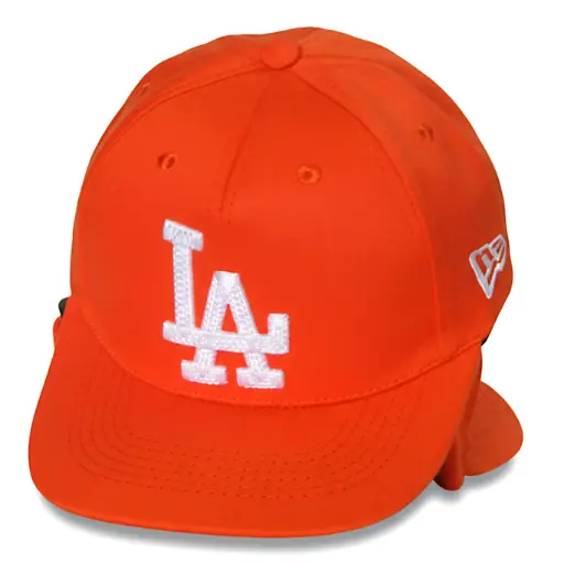 [G263] Gorra LA Plana naranja