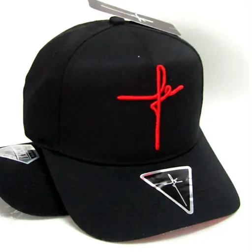 [G285] Gorra Bélica Cruz Fe Curva negra / G285