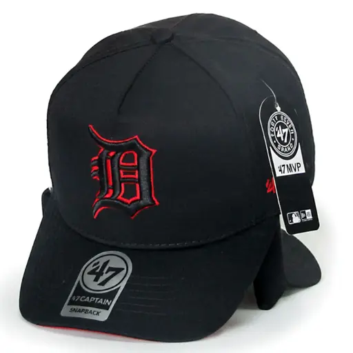 [G296] Gorra Detroit Tigers antifluido negra / G296
