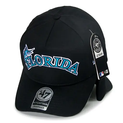 [G298] Gorra Marlins Miami Antifluido negra