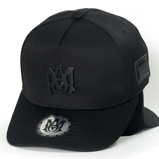 [G315] Gorra Amiri Plaqueta negra