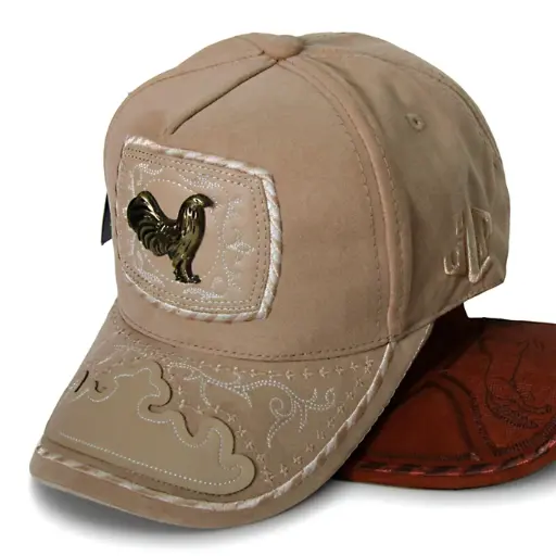 [G333] Gorra Gallo Plaqueta Beige / G333