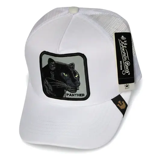 [G345] Gorra Pantera Goorin Bros blanca