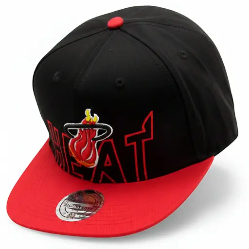[G352] Gorra Mitchell y Ness Plana negra