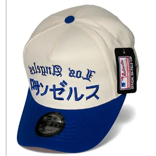 [G396] Gorra Los Ángeles Edición Japón Antifluido blanca