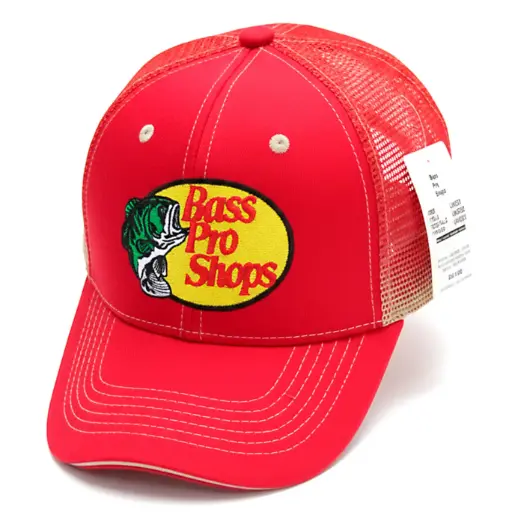 [G440] Gorra Bass Pro Shops Enmallada roja
