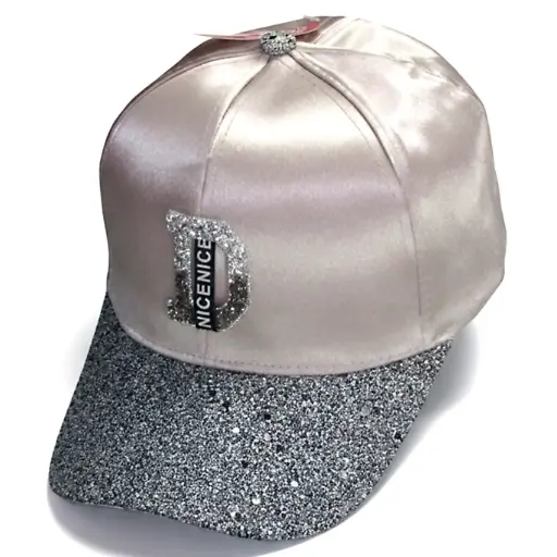 [G460] Gorra Dama "Denice" 10.19 Caps Brillantina gris