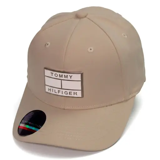 [G469] Gorra Beisbolera Tommy Hilfiger Plaqueta beige