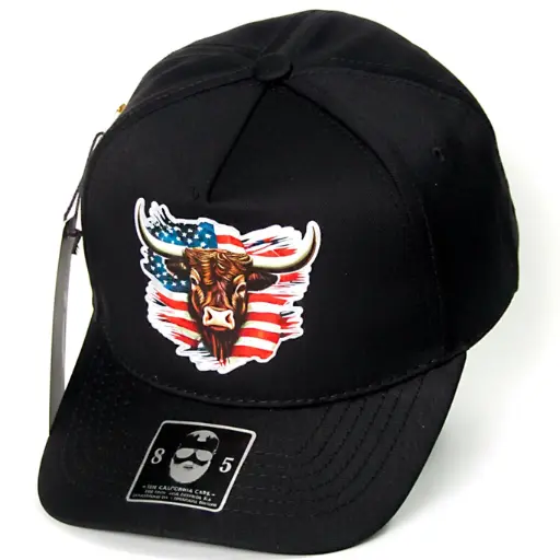 [G533] Gorra California Logo "Buffalo" Antifluido negra