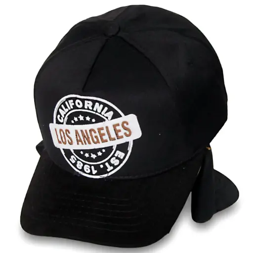 [G535] Gorra California "Los Angeles" Antifluido negra