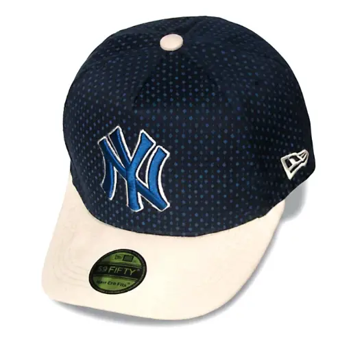 [G559] Gorra NY Yankees World Series 1903 "Motivos Puntos" Antifluido azul