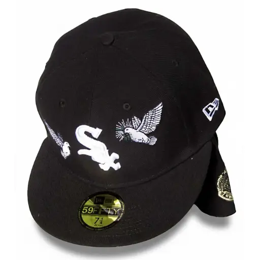[G570] Gorra Chicago White Sox New Era Tubular Plana negra