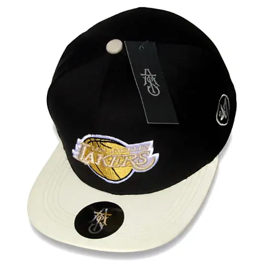 [G574] Gorra Los Angeles Laker's "The Finals" Tubular Plana negra